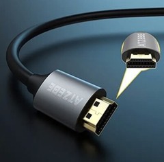 ATZEBE HDMI 2.1 Cable 8K HDMI Cable 10ft Support High Speed 48Gbps 8K@60Hz 76…