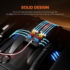 Compact LED Indicator Fuse Block with 6 Circuits – 30 Amps for Easy Installation