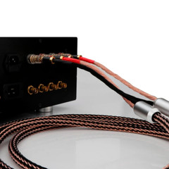 Pair Bi-wire Audio Speaker Cable 24 Strands 7N OCC Loudspeaker Wire Banana Plugs