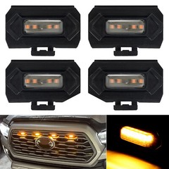 4x For Toyota Tacoma TRD 2020-2023 Amber Grille Light LED DRL Raptor Style
