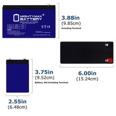 Mighty Max 12V 7AH GEL F1 Battery Replaces PowerWalker VI 1200 LCD UPS – 4 Pack