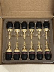 Amazon Basics Banana Plug Deadbolt- 6 Pairs Gold Plated.
