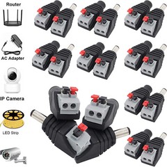 DC Power Plug Male Female Connector 5.5×2.1mm Jack Adapter For CCTV Camera Strip