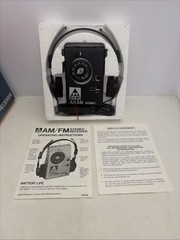 ri 2030 AM/FM Stereo Receiver Portable Radio With Case New Old Stock Vintage