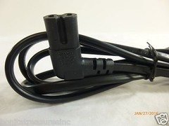 New 6 FT foot Feet angled AC power cord figure 8 2 prong For TV LED Television
