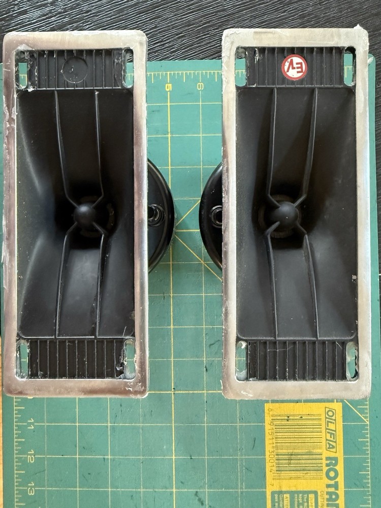 Two Electro-Voice T350 Horn Tweeter Speaker Lab Super 7 HT350