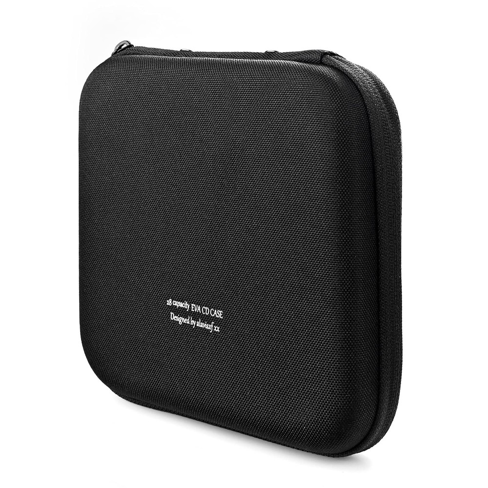 CD Case, 28 Capacity Protective Zipper Disc Wallet for Car