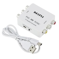 Bi-Directional 2-Way NTSC To PAL+PAL To NTSC Video TV System Converter Adapter