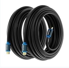 HDMI Cable 4K Ultra HD 50 Foot (2 Pack) HDMI 2.0 Cable, High Speed 18Gbps 4K@60H