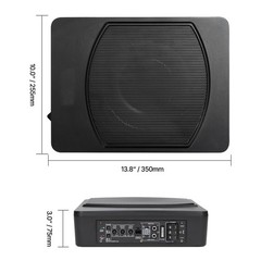 VEVOR 120W 10″ Under Seat Silm Subwoofer Car/Truck Powered Amplified System