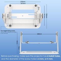 360 Adjustable Stand Desktop Projector Mount Base Ceiling Bracket Arms