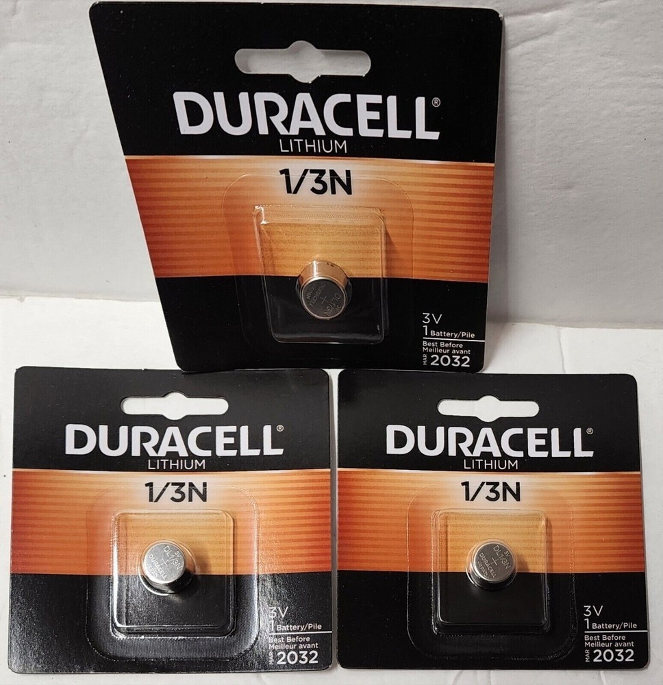 3 pcs Genuine Duracell 3v lithium battery 1/3N DL1/3N CR1/3N 2L76 K58L EXP:2032