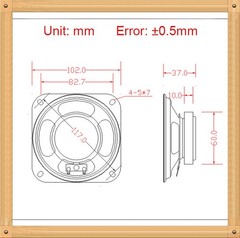 2pcs New 4″ inch 8ohm 8Ω 10W Full Range Audio Speaker Stereo Woofer Loudspeaker