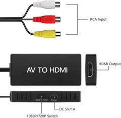 ✅ RCA to HDMI Converter, Analog Composite to HDMI Adapter Compatible VCR,DVD,VHS