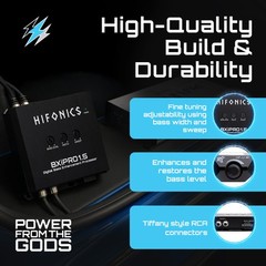 Hifonics BXIPRO1.5 Bass Enhancer, Digital Processor, Dash Mount Remote Control
