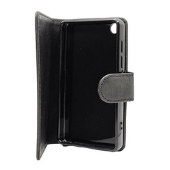 Samvix Book Style Black Leather Case for iPlatinum Music Q6 MP3 Player