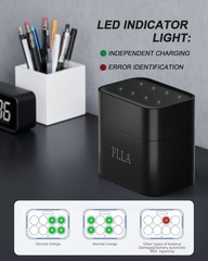 8 Pack AAA 1512mWh 1.5V Rechargeable Lithium Batteries With Fast Charger Box
