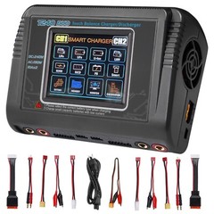 HTRC Touch Screen Dual Channel RC car lipo battery Balance Charger Discharger