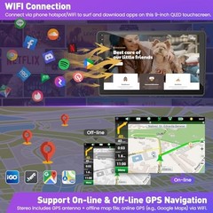 4GB RAM + 64GB ROM Android Car Radio for Dodge Ram 1500/2500/3500 2006 9 Inch