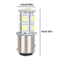10x 6500K White 1157 Bay15d 13-SMD LED Car Truck Tail Brake Stop Light Bulb 12V