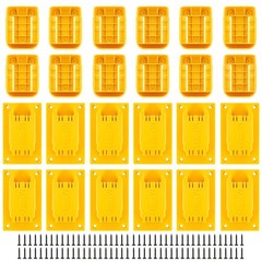 Battery Holder Mount for Dewalt 20V Tool, 12pcs Tool Holders + 12pcs Battery …