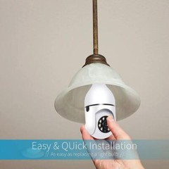 1/2/4x E27 5G Smart Bulb Camera 1080P HD Video Two-way Audio Remote App Control