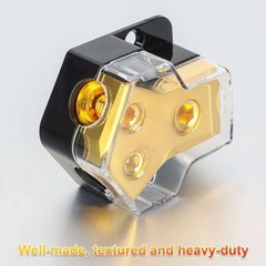 2 Way Power Distribution Block 0 2 4 AWG In 4 8 10 AWG Out Car Audio Amp