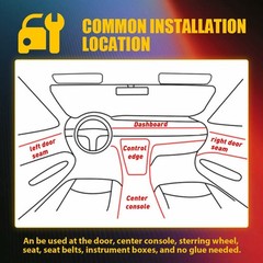 LED Neon Light Trim Glow Optic Fiber Strip Car Interior Ambient Lighting Kit.APP