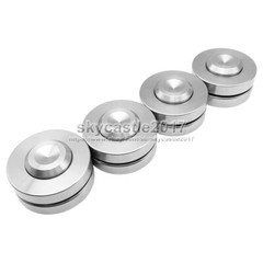 4x 46mm Stainless Steel Speaker Spike Pad Damping Steel Ceramics Ball Stand Feet