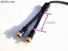 B03(0.5m 1.5ft)—3.5mm HIFI TRS(m) Stereo to Dual(2) RCA 4N-OFC Splitting Cable