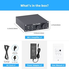 Fosi Audio M03 200W TPA3255 Subwoofer Amplifier Mini Mono Channel Amp W/ 32V/5A