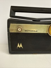 Motorola Yellow Portable Radio With Rotating Handle Antenna Model 5p32e – Parts