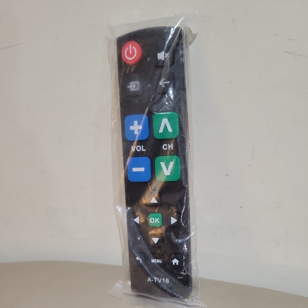 A-TV18 Universal Big Button Easy Use TV Remote Control New Free Shipping