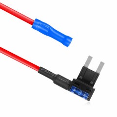 7Pack 12V 15 Amp Car Add-a-circuit Fuse TAP Adapter Kit, Mini ATM APM Blade Fuse