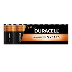 Long-lasting 9V Alkaline Batteries – 6 Count Pack for Household & Office Use