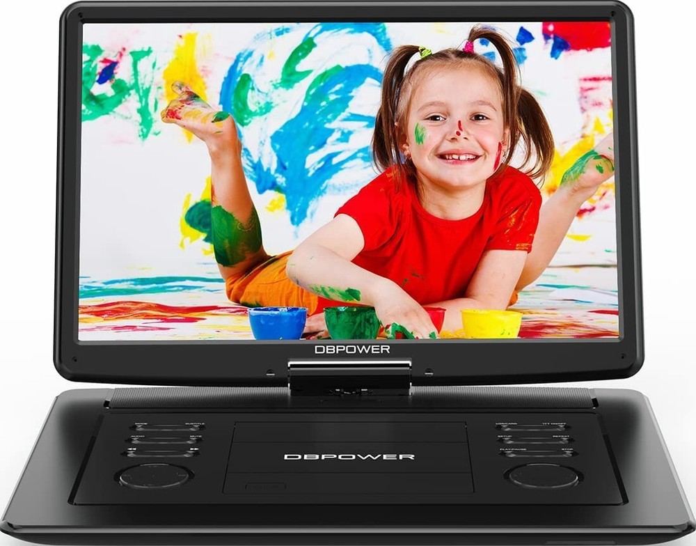 17.9 inch Portable DVD Player with HD Swivel Screen 15.6″ Region Free by DBPOWER