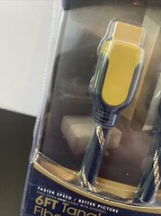 VIBE 6ft Tangle-Free Fiber Cable HDMI High Speed w/Ethernet NIP