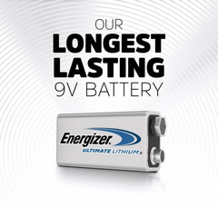 Energizer Ultimate Lithium Batteries 9V 2-Packs, Exp 2033+ LOT OF 4 PACKS!!