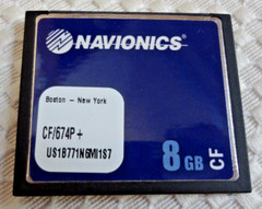 NAVIONICS BOSTON – NEW YORK COMPACT FLASH 674P+ PLATINUM PLUS CHART CHIP CARD