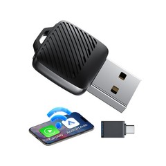 2-in-1 Wireless CarPlay Adapter / Android Auto Dongle, 5.8GHz WiFi Auto