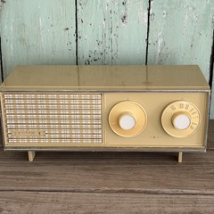VTG Z1960S ZENITH B210 SOLID STATE AM RADIO YELLOW RETRO MID CENTURY WORKING