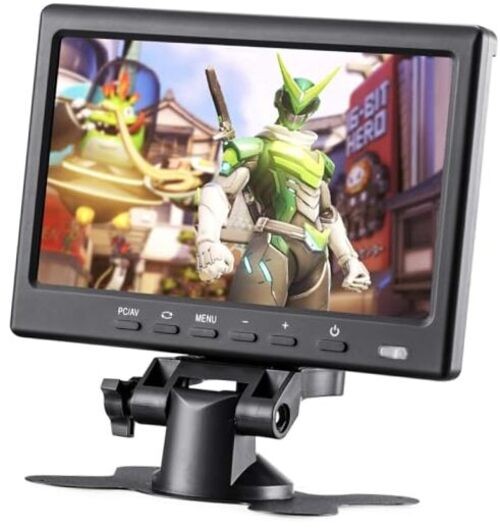 7inch HD LCD Monitor, IPS 1024X600 Resolution Screen, Car Rearview Cameras