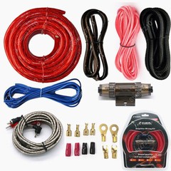4 Gauge 2300W Car Audio Cable Kit Amplifier Install Amp RCA Subwoofer Sub Wiring