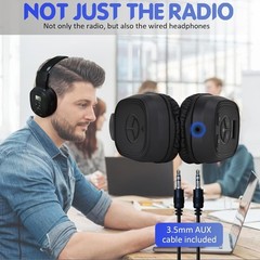 AM FM Radio Headphones Personal Portable Radio Headset Am/Fm Digital with Bes..