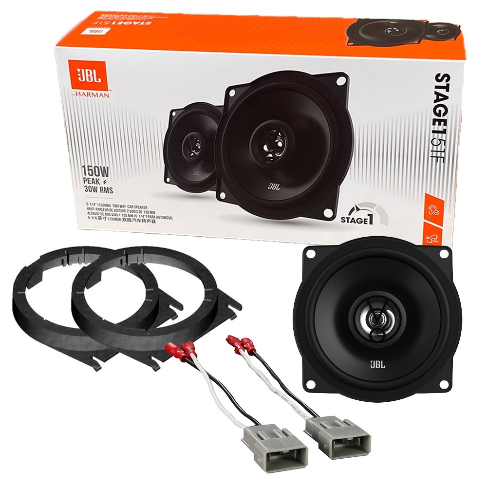 JBL Stage1 51 5-1/4 Inch 150W Front Door Car Speakers For 2003-07 Honda Accord