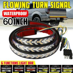 60″ 528LED Truck Strip Tailgate Light Bar Reverse Brake Tail Flowing Turn Signal
