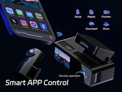 4K+1080P Dual Dash Camera with 64GB Card – Wi-Fi & Voice Control, Night Vision
