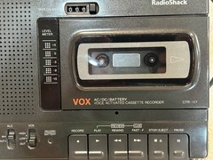 RadioShack CTR-117 Cassette Recorder Voice Activated Portable VTG Audio Player