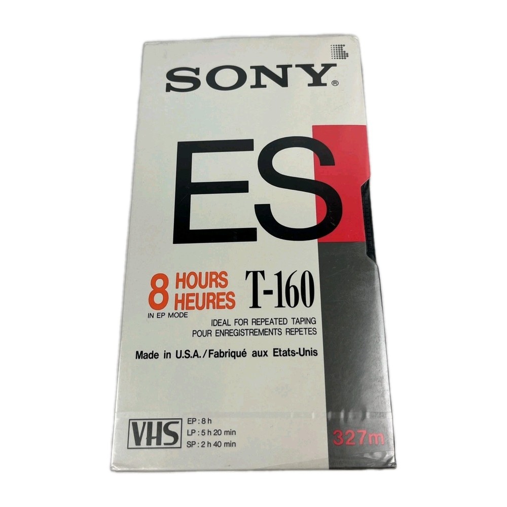 Sony ES T-160 Repeated Taping Up To 8 Hours Recording VHS NEW SEALED Lot Of 2