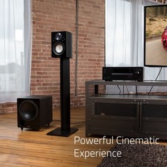 Fluance DB10 10-inch Low Frequency Front Firing Powered Subwoofer Home Theater